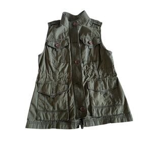 NEW W TAG Abercrombie & Fitch Utility Safari Vest Army Green – Size Med Cargo